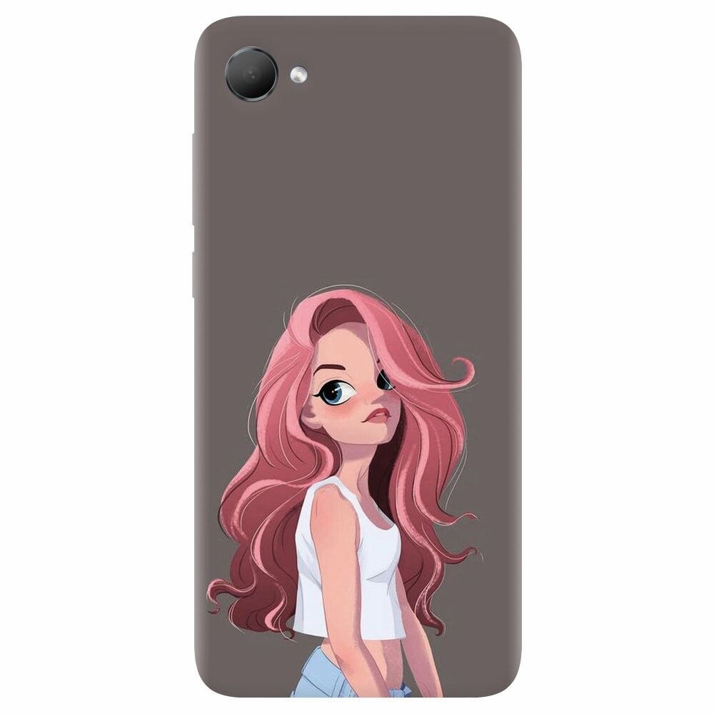 Husa silicon pentru Htc Desire 12, Cute Girl