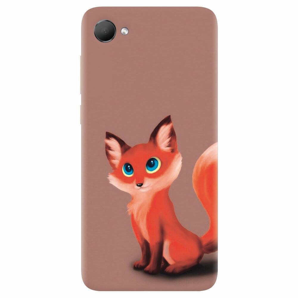 Husa silicon pentru Htc Desire 12, Fox Cartoon Animal And