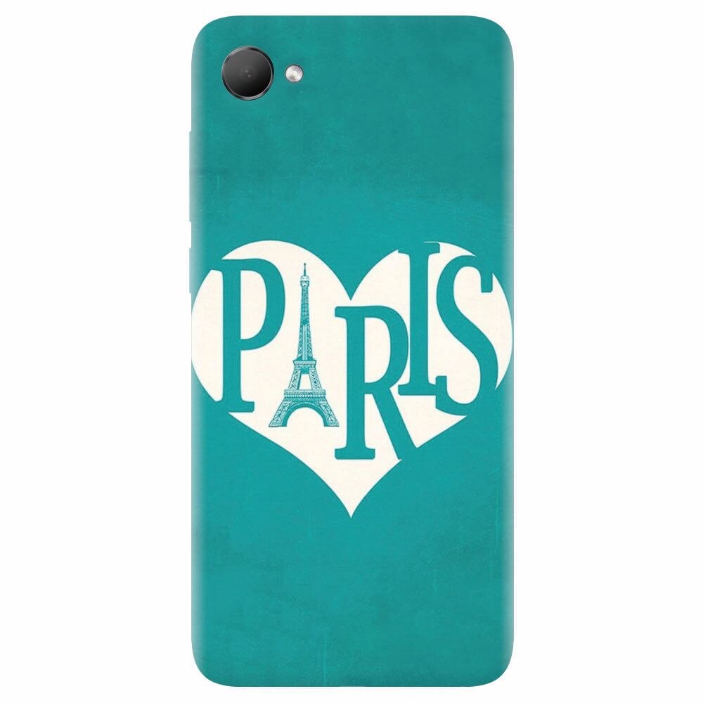 Husa silicon pentru Htc Desire 12, I Love Paris