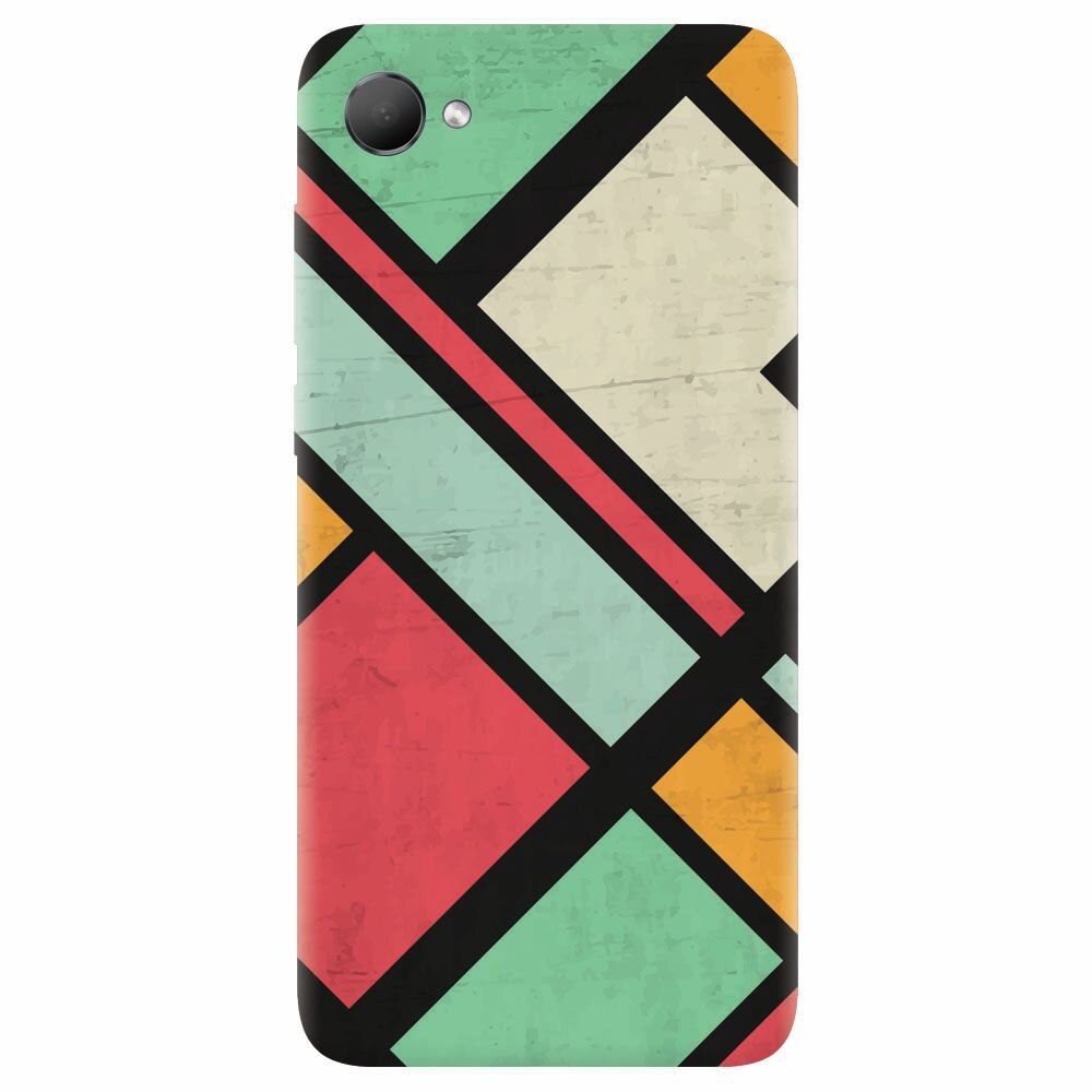 Husa silicon pentru Htc Desire 12, Retro Grunge