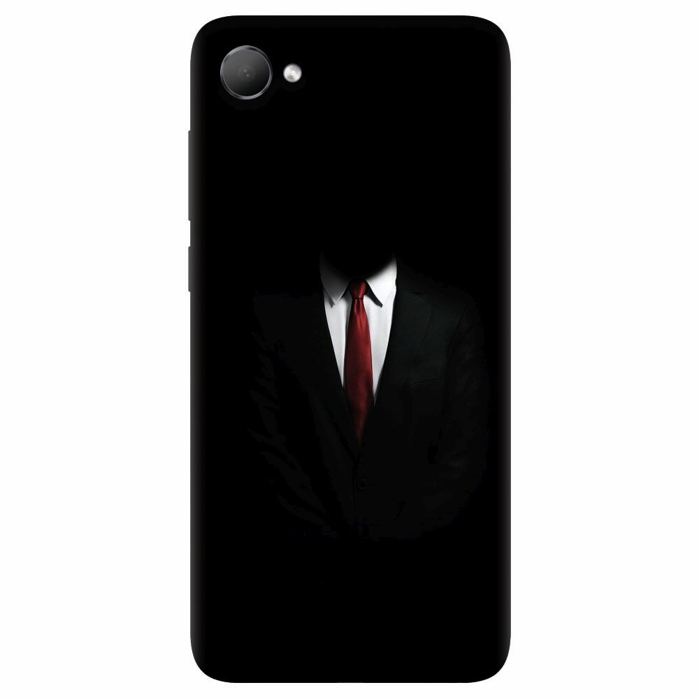 Husa silicon pentru Htc Desire 12, Mystery Man In Suit