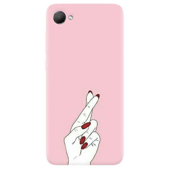 Π‘ΠΈΠ»ΠΈΠΊΠΎΠ½ΠΎΠ² ΠΊΠ΅ΠΉΡ Π·Π° Htc Desire 12 Pink Finger Cross