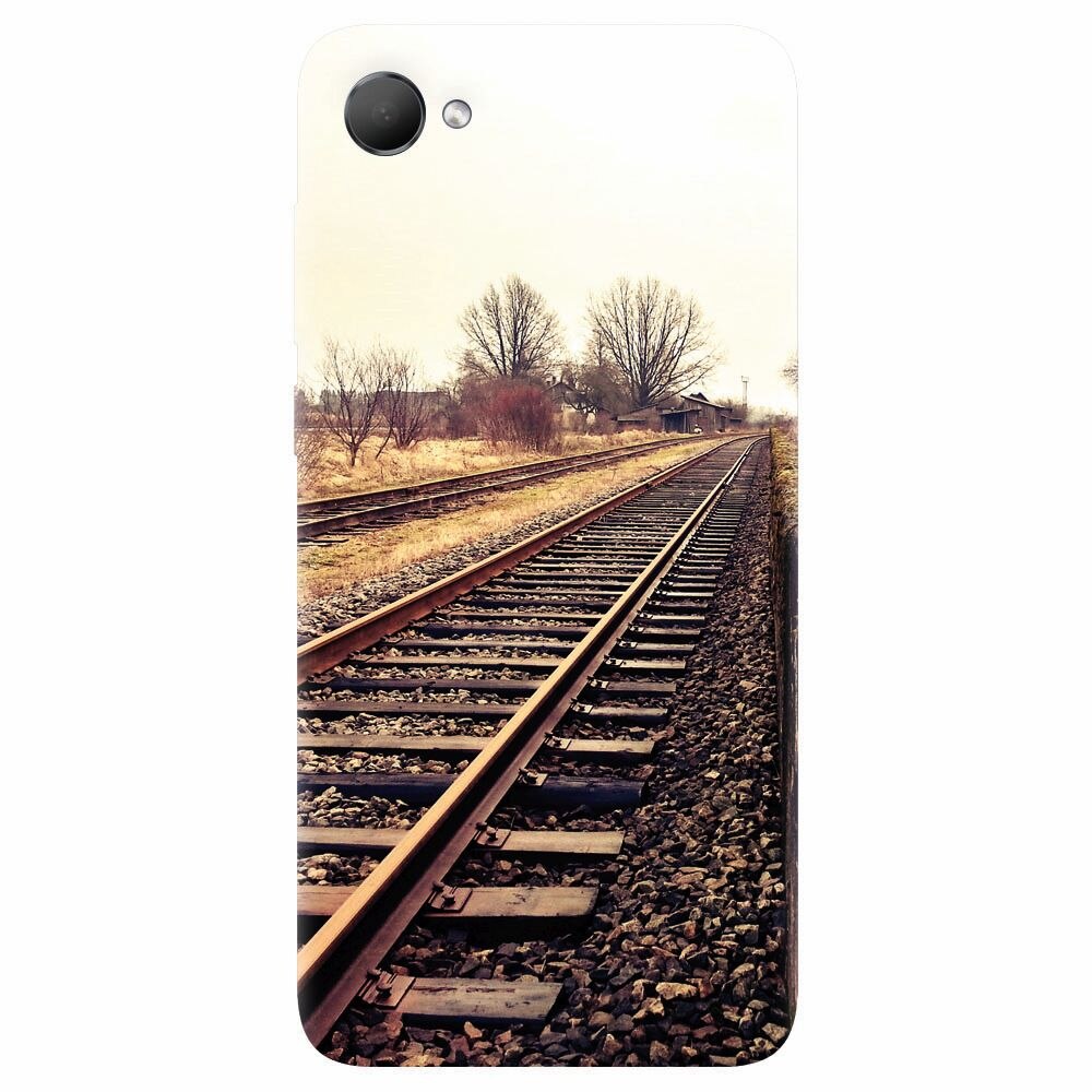 Husa silicon pentru Htc Desire 12, Railroad