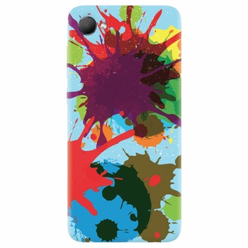 Husa silicon pentru Htc Desire 12, Holi Splash Husa silicon pentru Htc Desire 12, Holi Splash