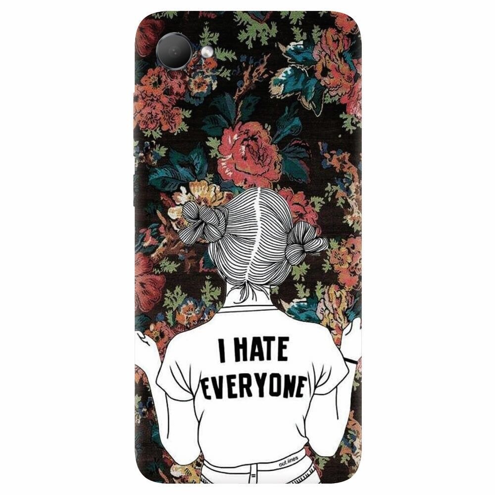 Husa silicon pentru Htc Desire 12, I Hate Everyone