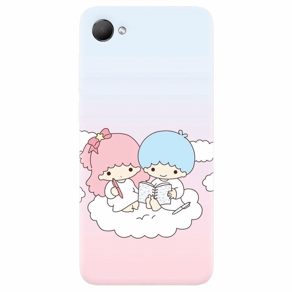 Husa silicon pentru Htc Desire 12, Little Twins On Cloud