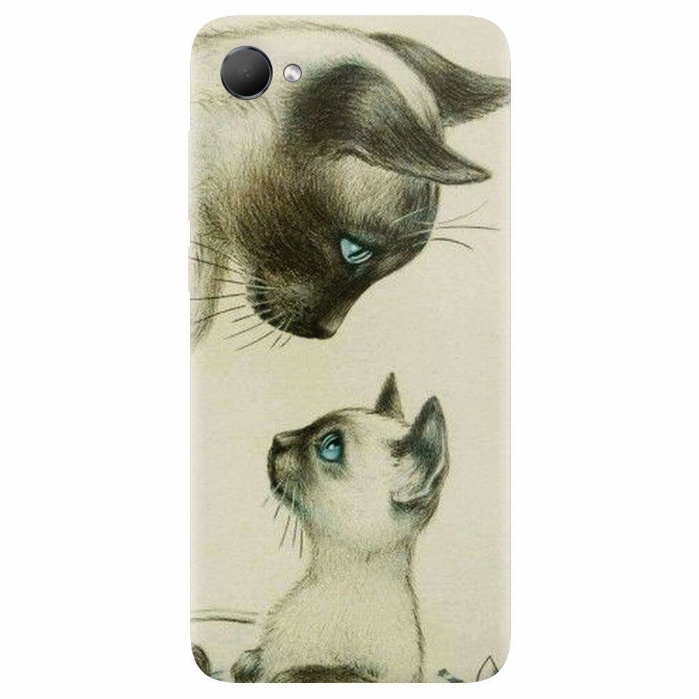 Husa silicon pentru Htc Desire 12, Little Cat