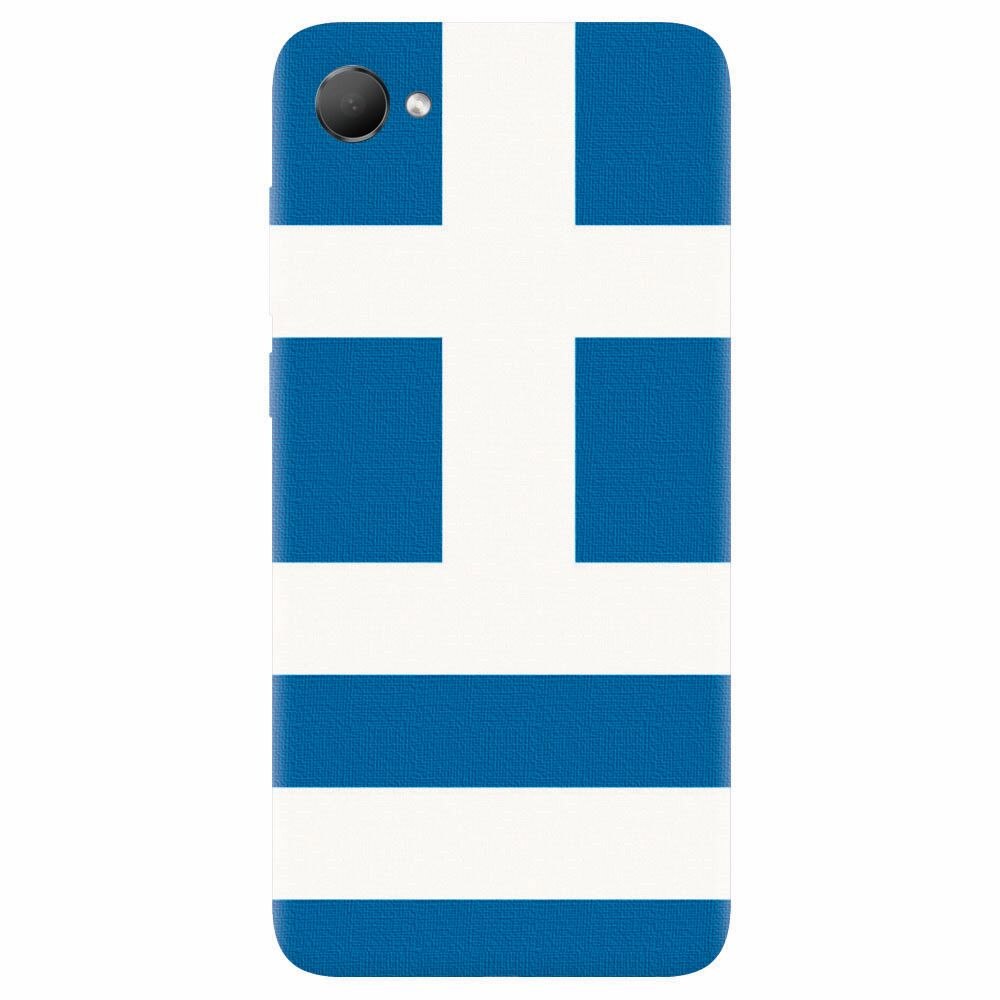 Husa silicon pentru Htc Desire 12, Greece Flag