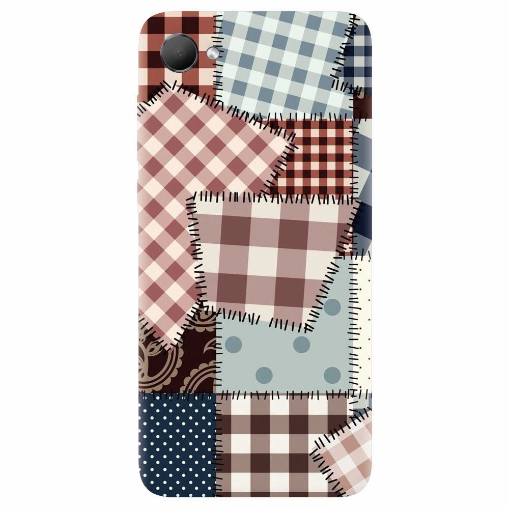 Husa silicon pentru Htc Desire 12, Patchwork Vector