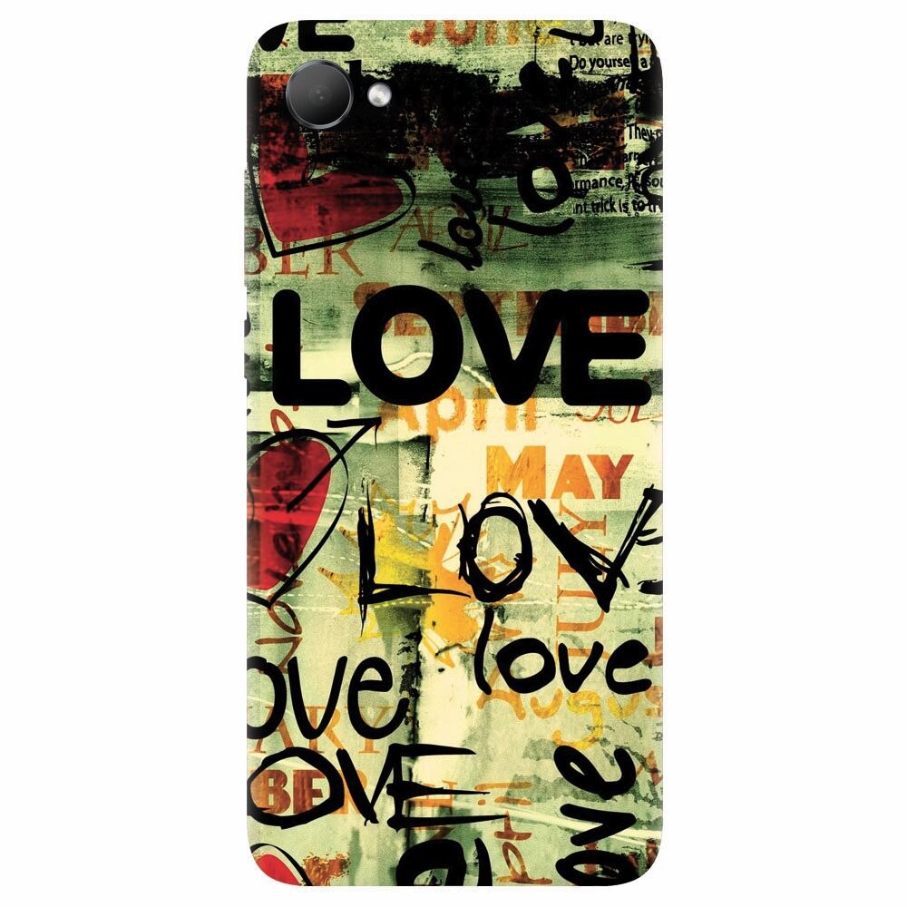 Husa silicon pentru Htc Desire 12, Love Artwork