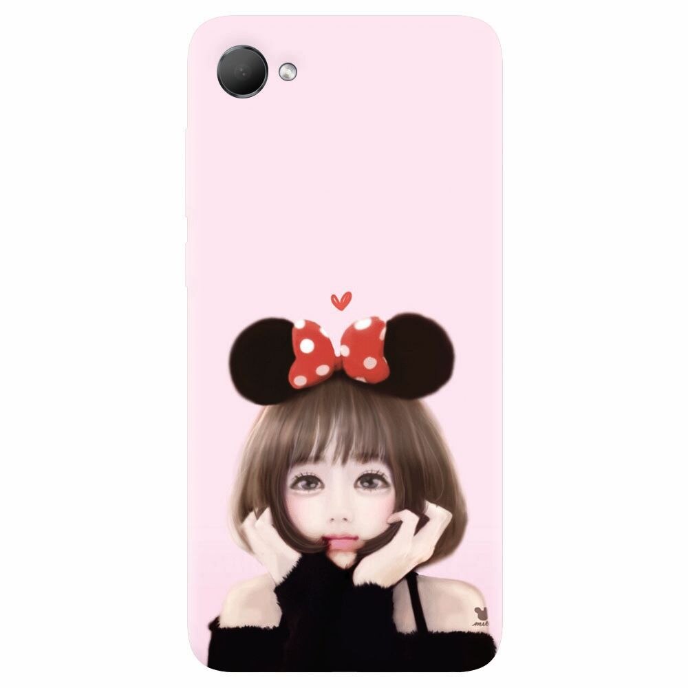 Husa silicon pentru Htc Desire 12, Girly 002