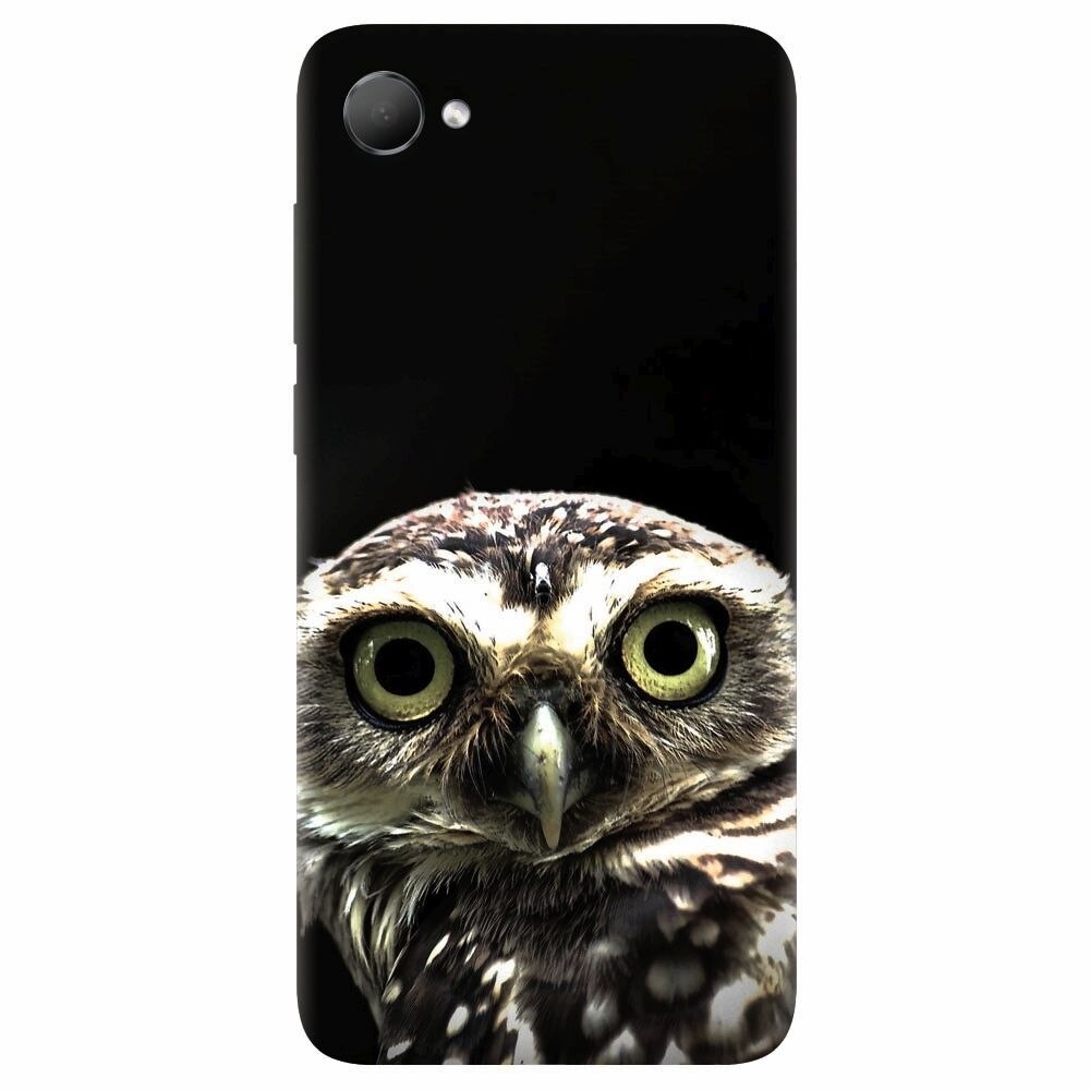 Husa silicon pentru Htc Desire 12, Owl In The Dark