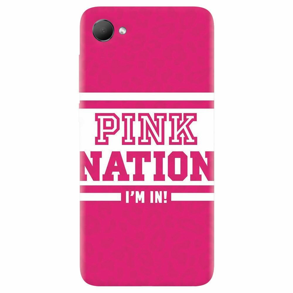 Husa silicon pentru Htc Desire 12, Pink Nation