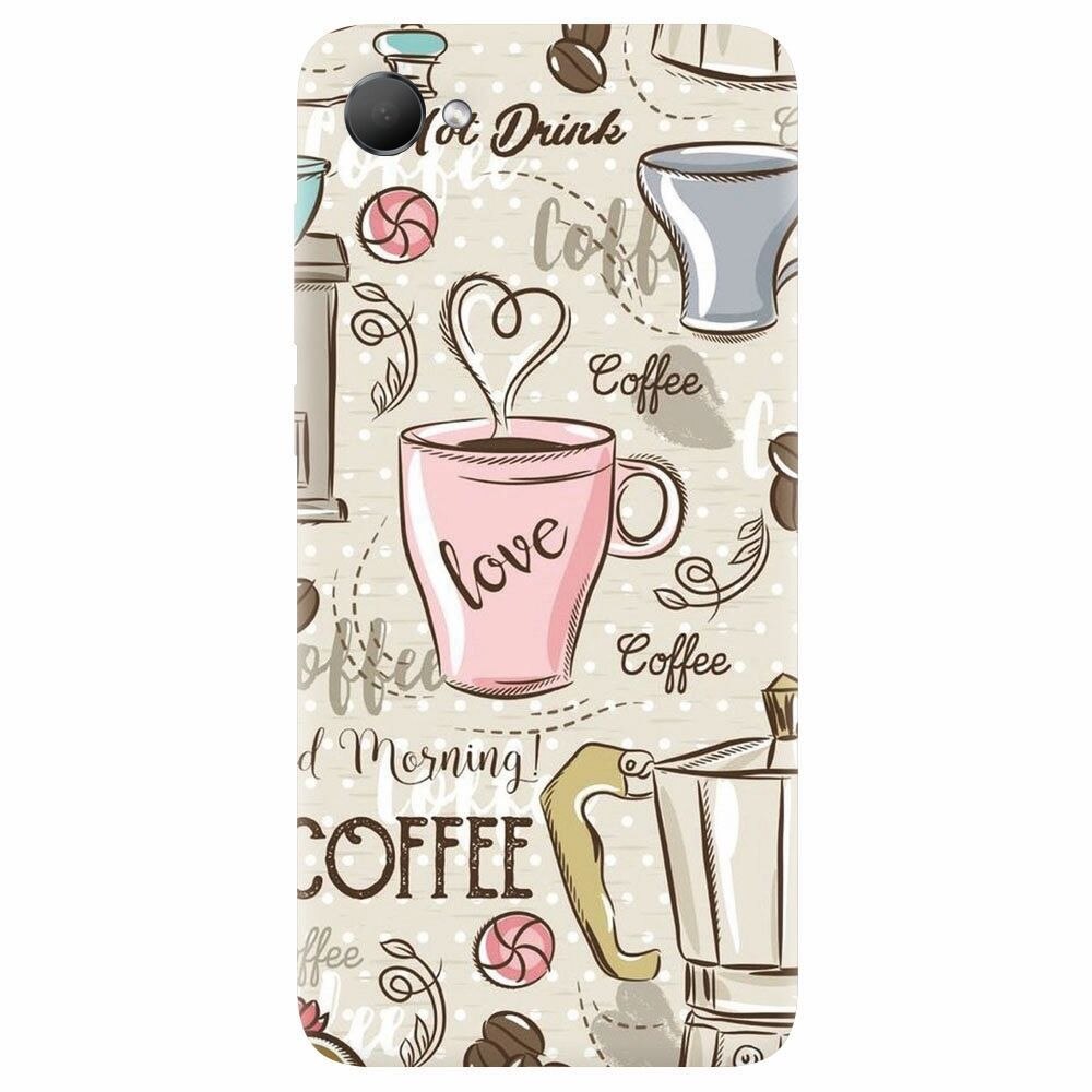 Husa silicon pentru Htc Desire 12, Coffe And Donuts