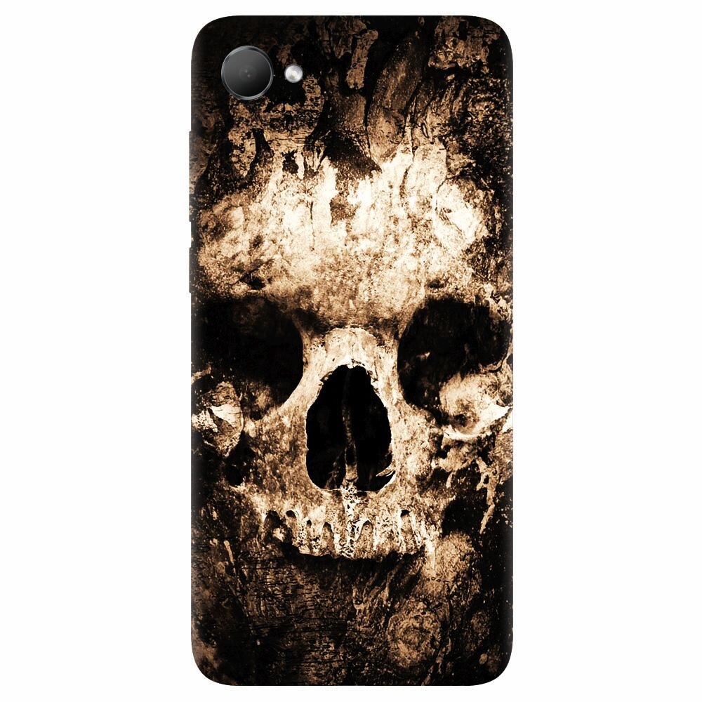 Husa silicon pentru Htc Desire 12, Zombie Skull