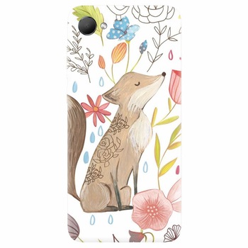 Husa silicon pentru Htc Desire 12, Fox Husa silicon pentru Htc Desire 12, Fox