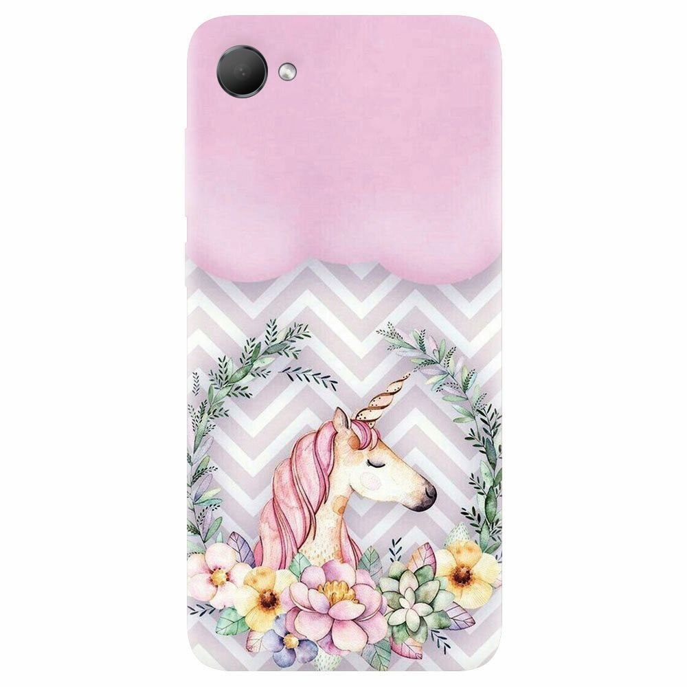Husa silicon pentru Htc Desire 12, Aesthetic Unicorn