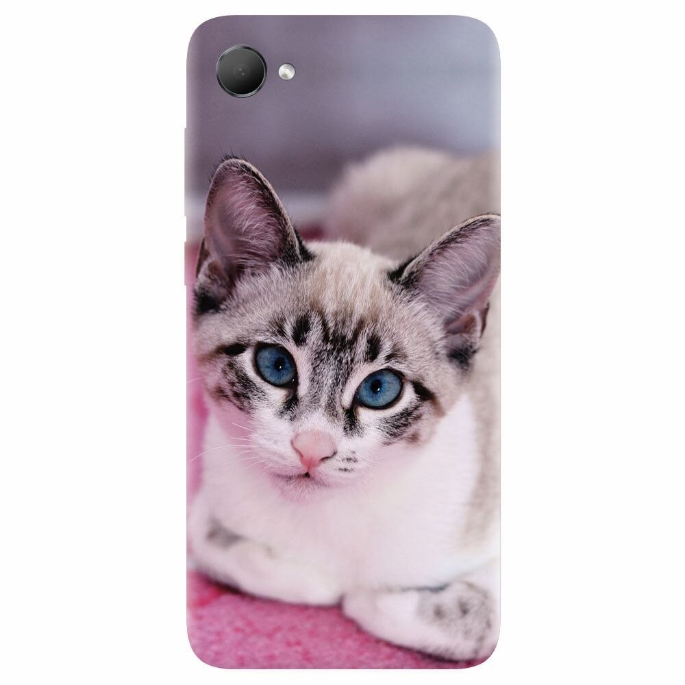 Husa silicon pentru Htc Desire 12, Siamese Kitty