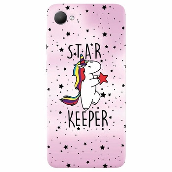 Husa silicon pentru Htc Desire 12, Unicorn Star Keeper Husa silicon pentru Htc Desire 12, Unicorn Star Keeper