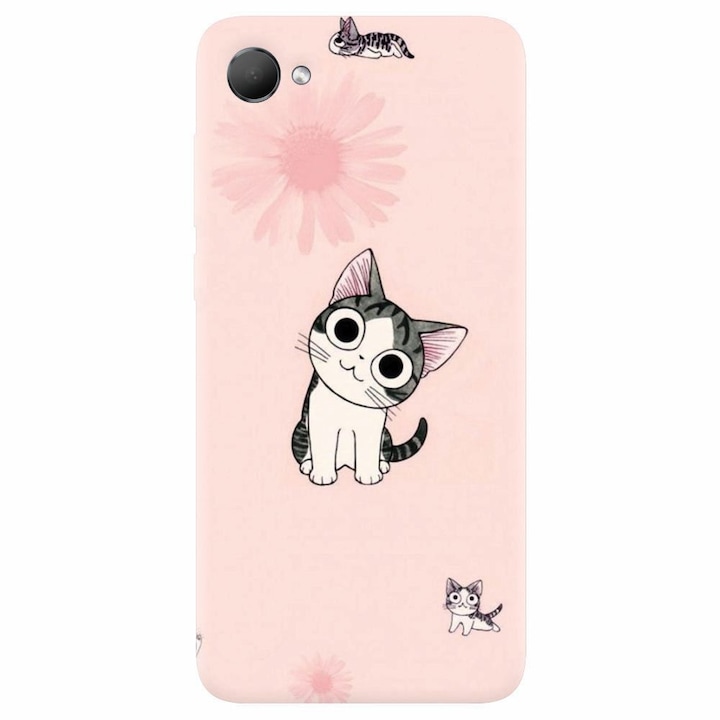Силиконов кейс за Htc Desire 12, Cute Cat 101