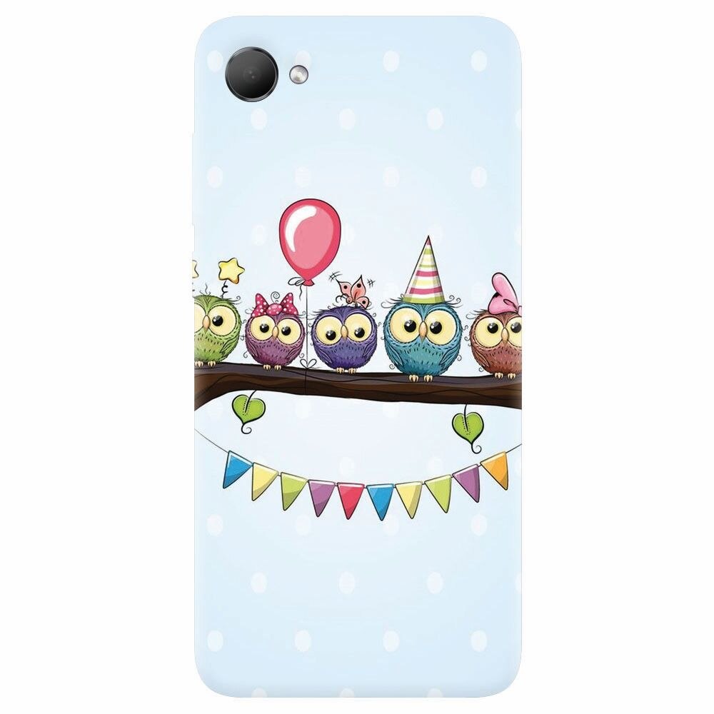 Husa silicon pentru Htc Desire 12, Party Birds