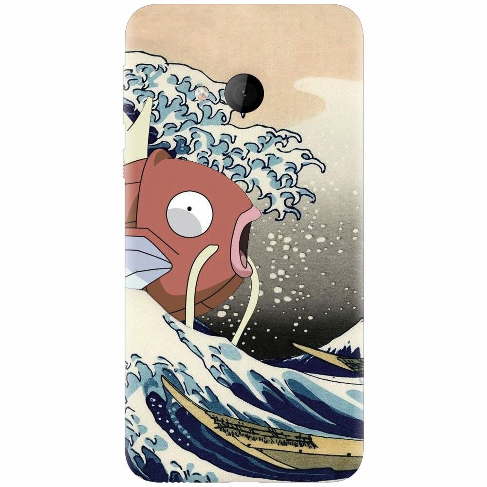 Husa silicon pentru Htc U play, Great Wave Fish
