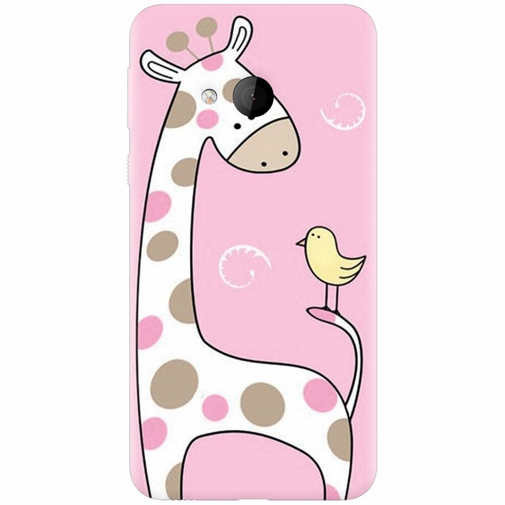 Husa silicon pentru Htc U play, Cute Giraffe