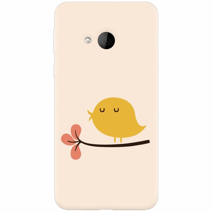 Силиконов кейс за Htc U play, Flat Minimal Cute Bird Illustration