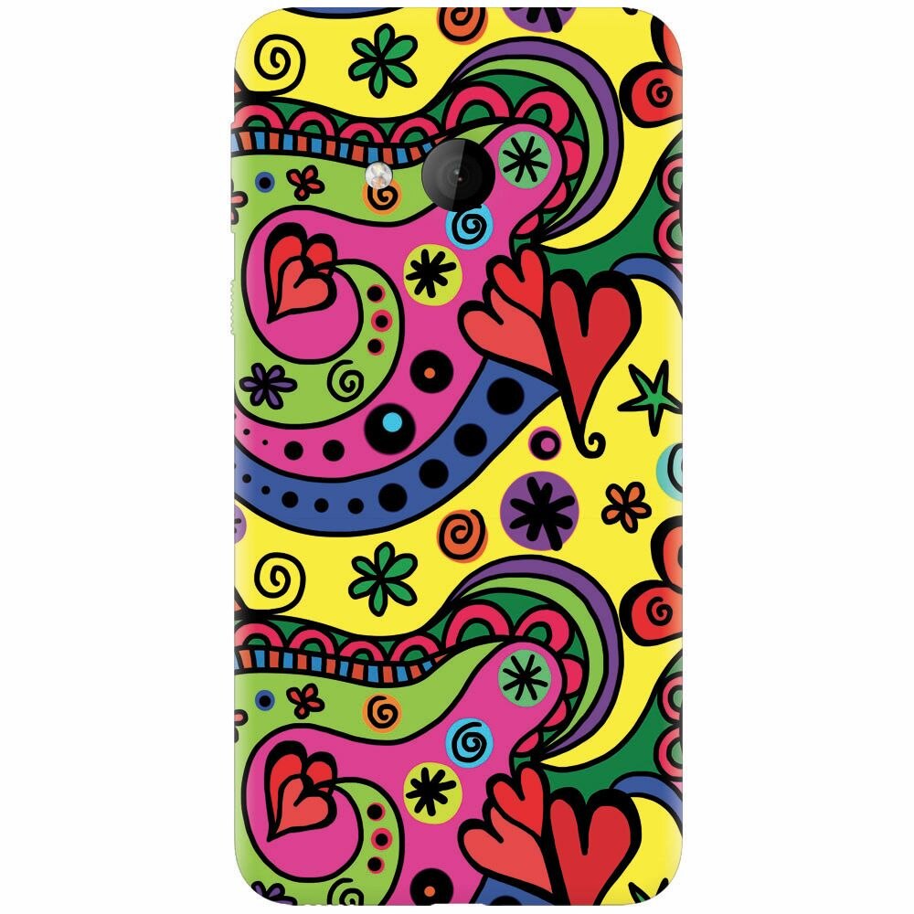 Husa silicon pentru Htc U play, Heart Color