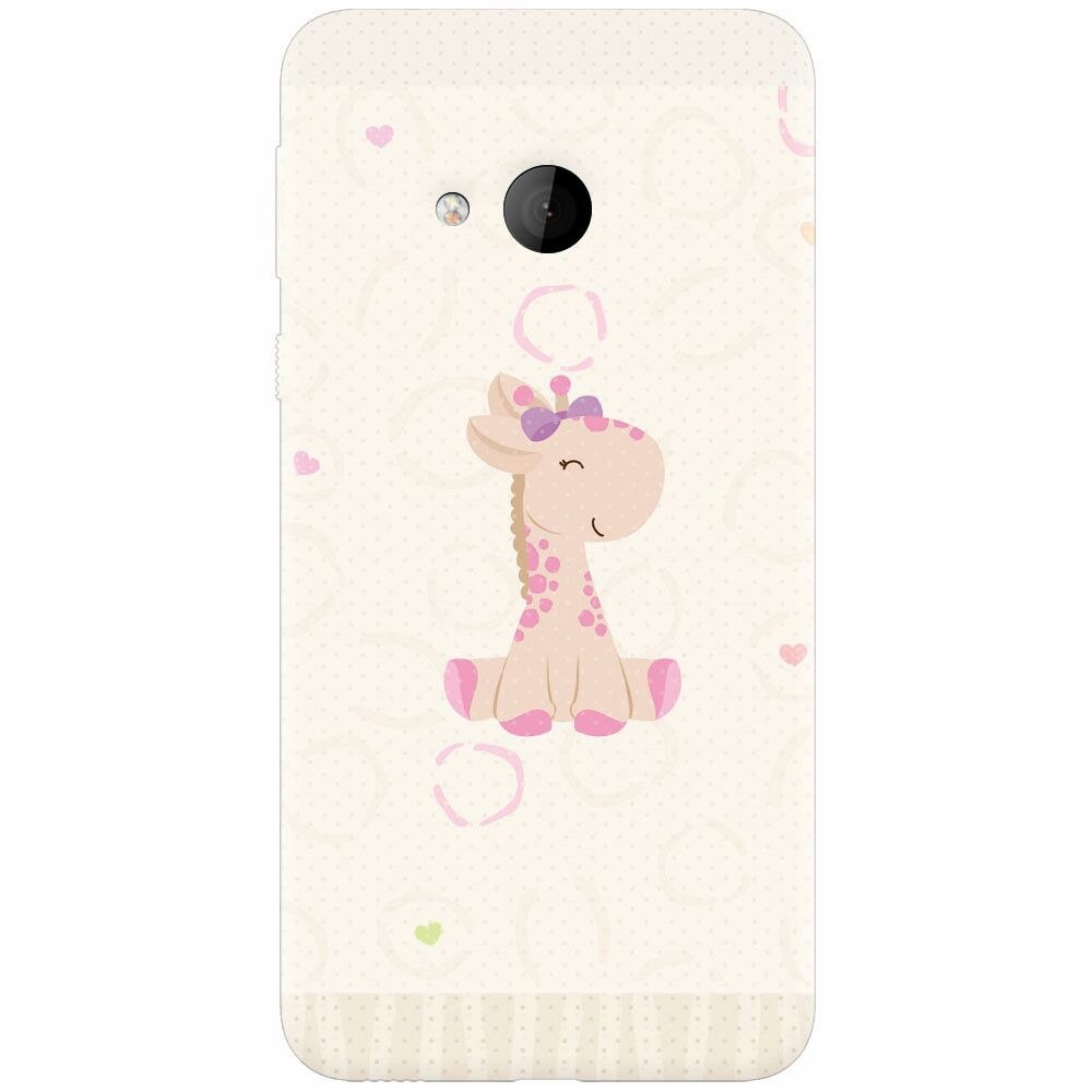 Husa silicon pentru Htc U play, Giraffe Cute