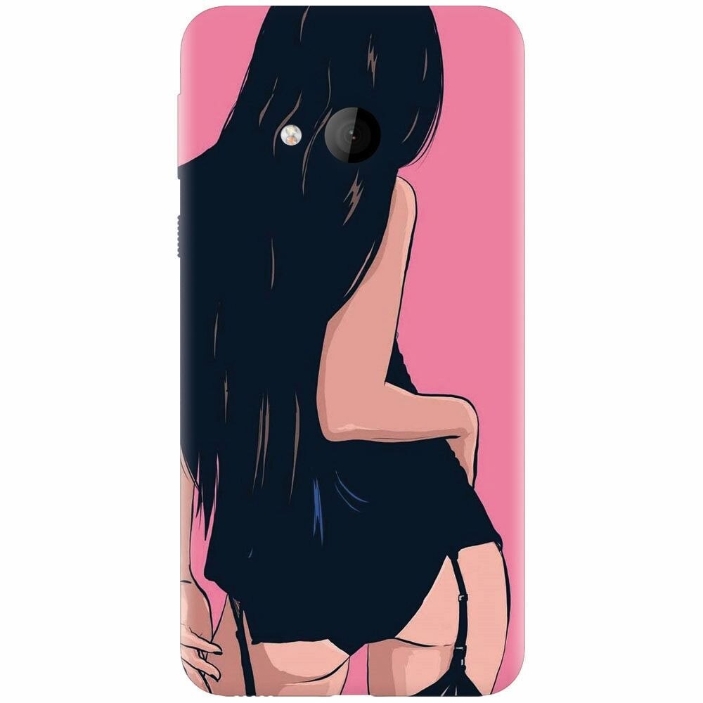 Husa silicon pentru Htc U play, Girl With Long Hair