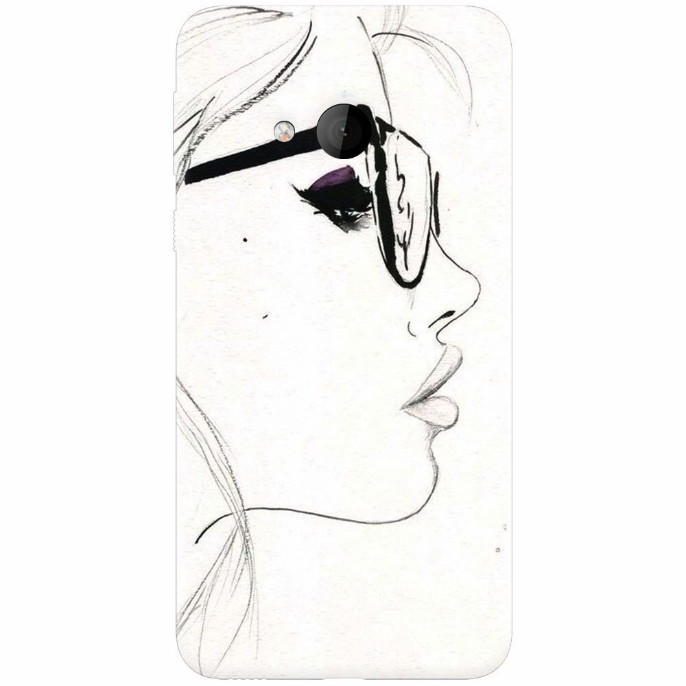 Husa silicon pentru Htc U play, Girl Face