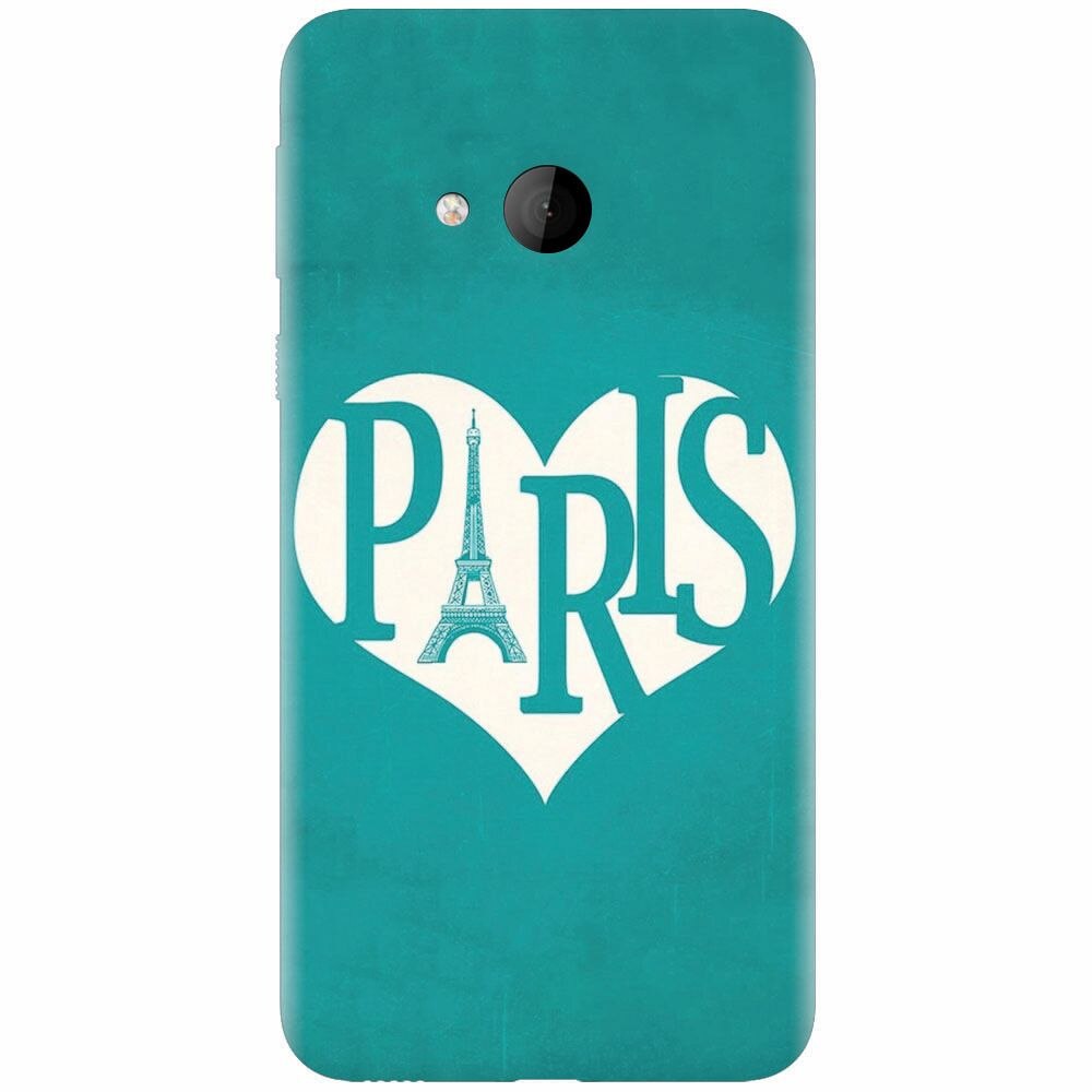 Husa silicon pentru Htc U play, I Love Paris