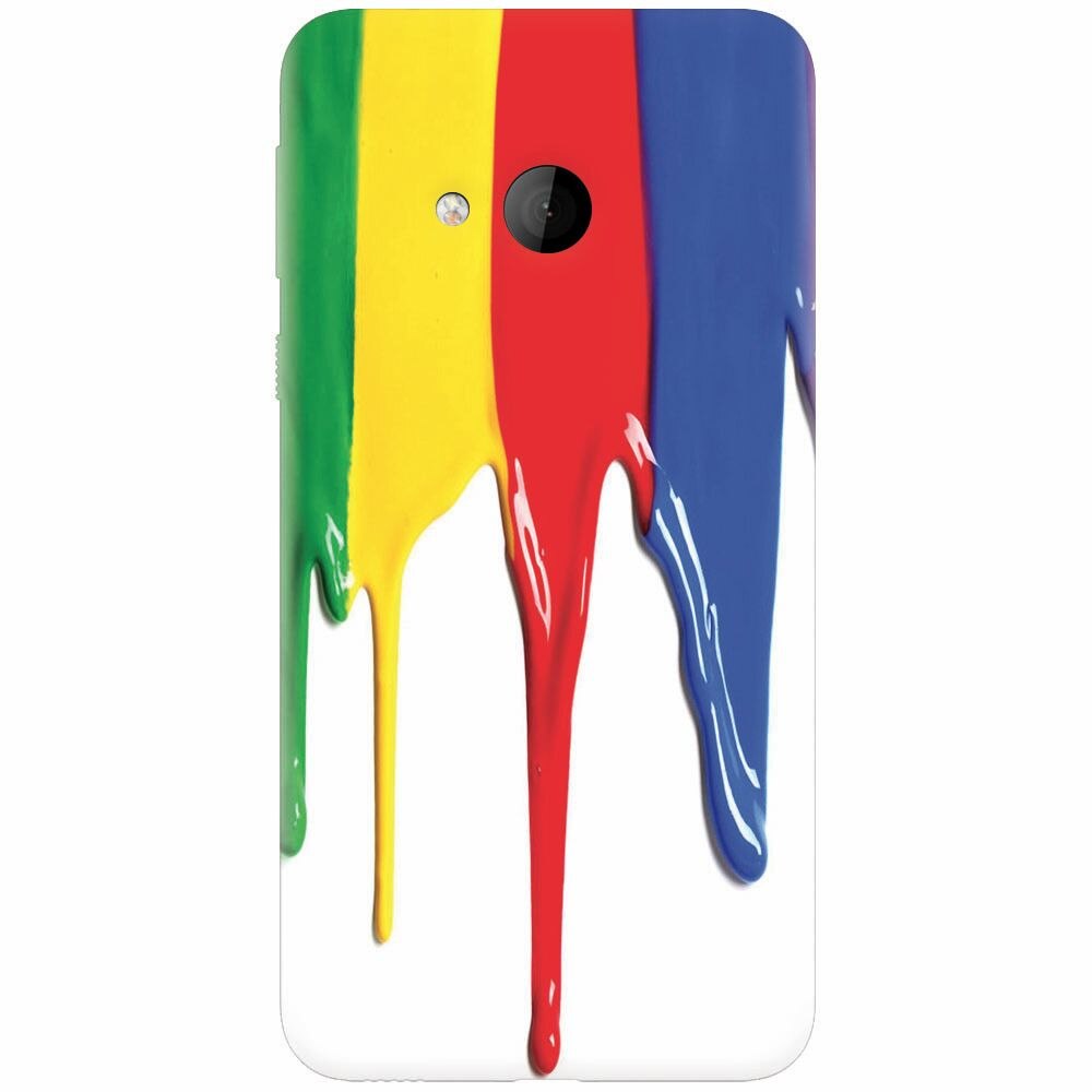 Husa silicon pentru Htc U play, Dripping Colorful Paint