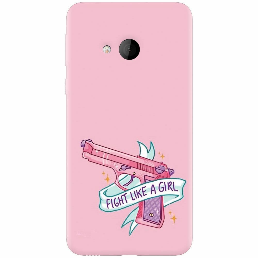 Husa silicon pentru Htc U play, Fight Like A Girl