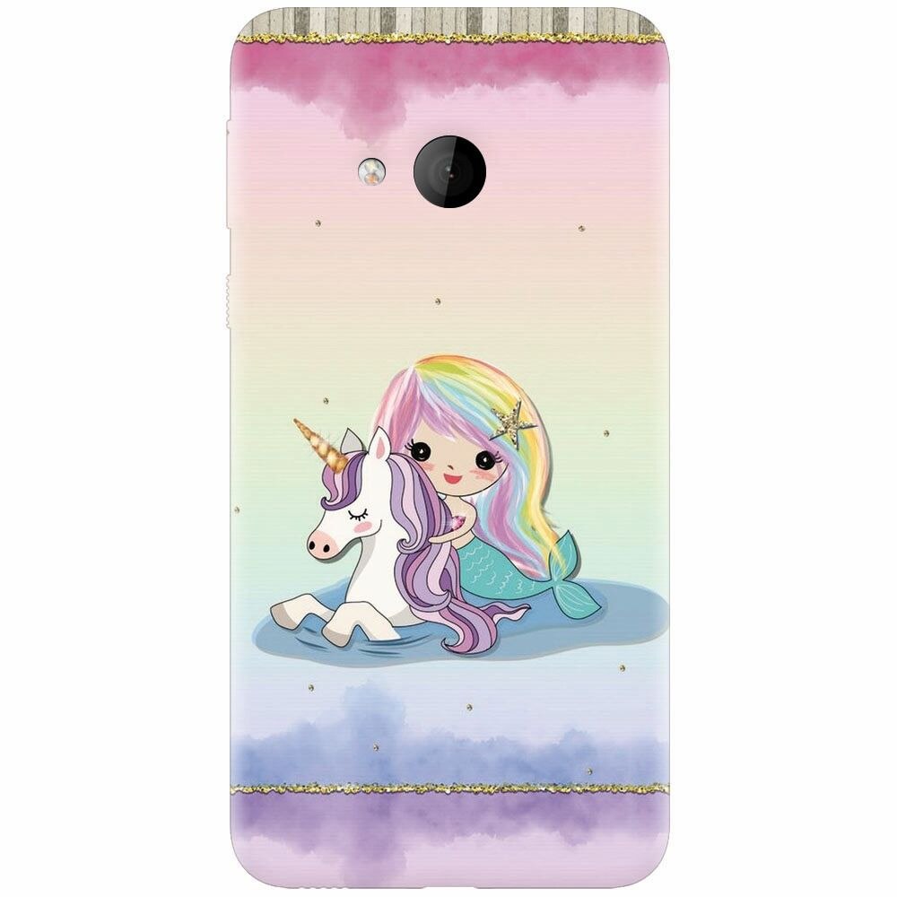 Husa silicon pentru Htc U play, Mermaid Unicorn Play