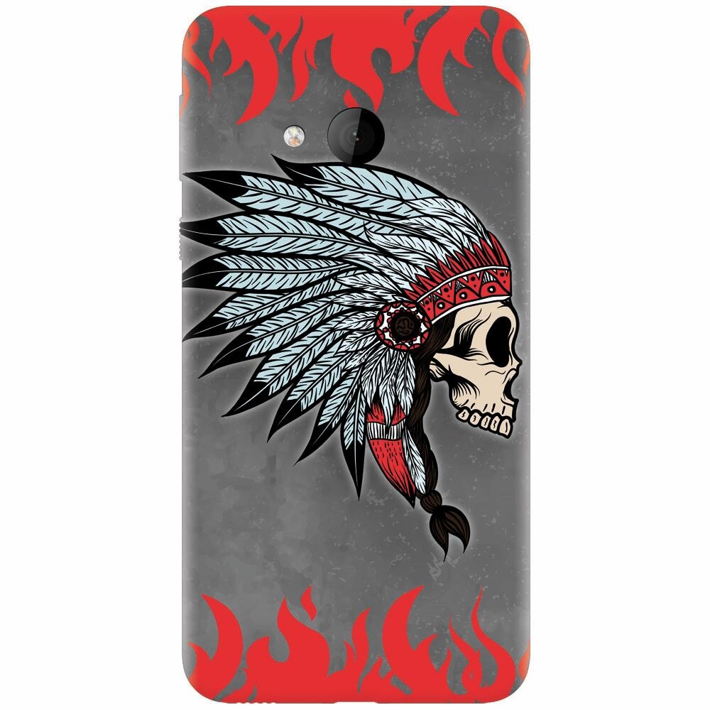 Husa silicon pentru Htc U play, Indian Skull