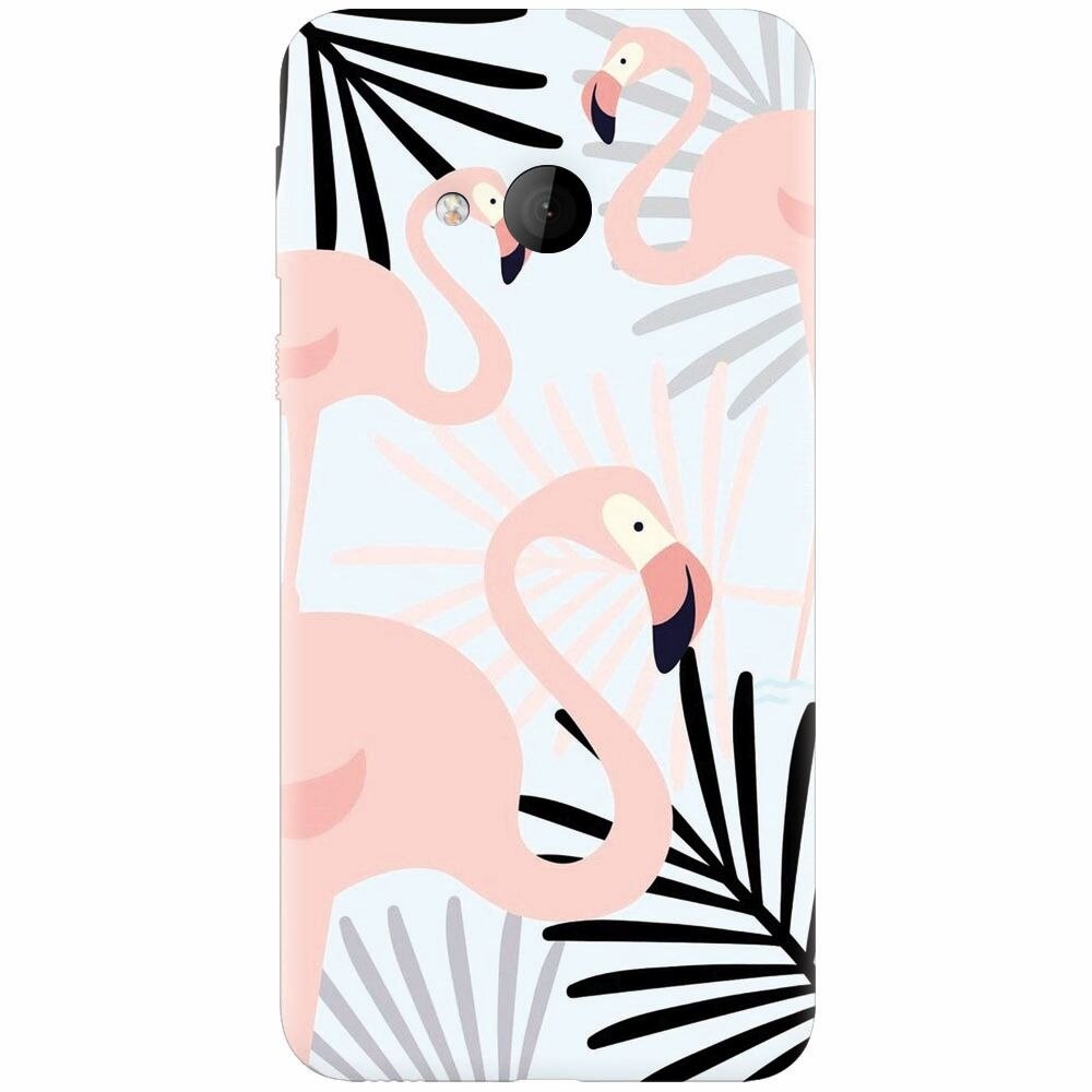 Husa silicon pentru Htc U play, Flamingo