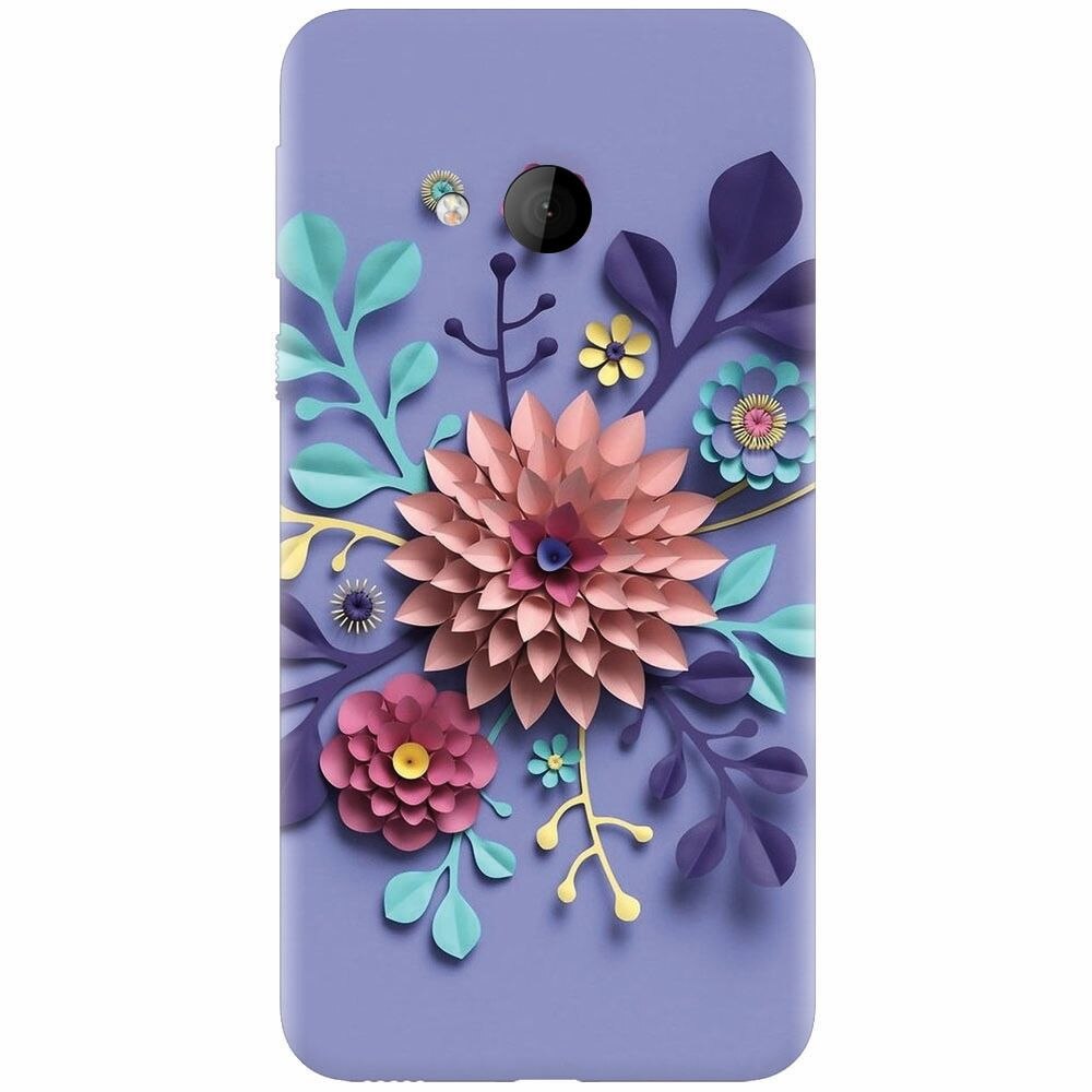 Husa silicon pentru Htc U play, Flower Artwork