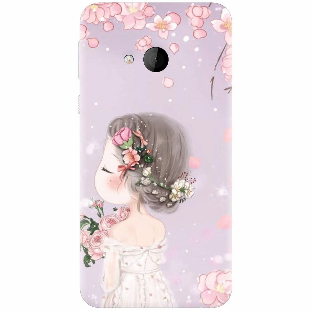 Husa silicon pentru Htc U play, Girl 001