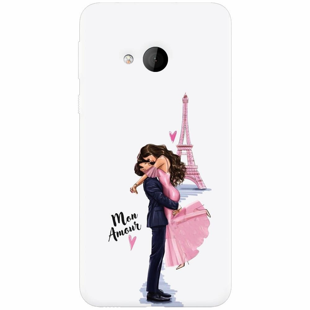 Husa silicon pentru Htc U play, Paris Love Mon Amour