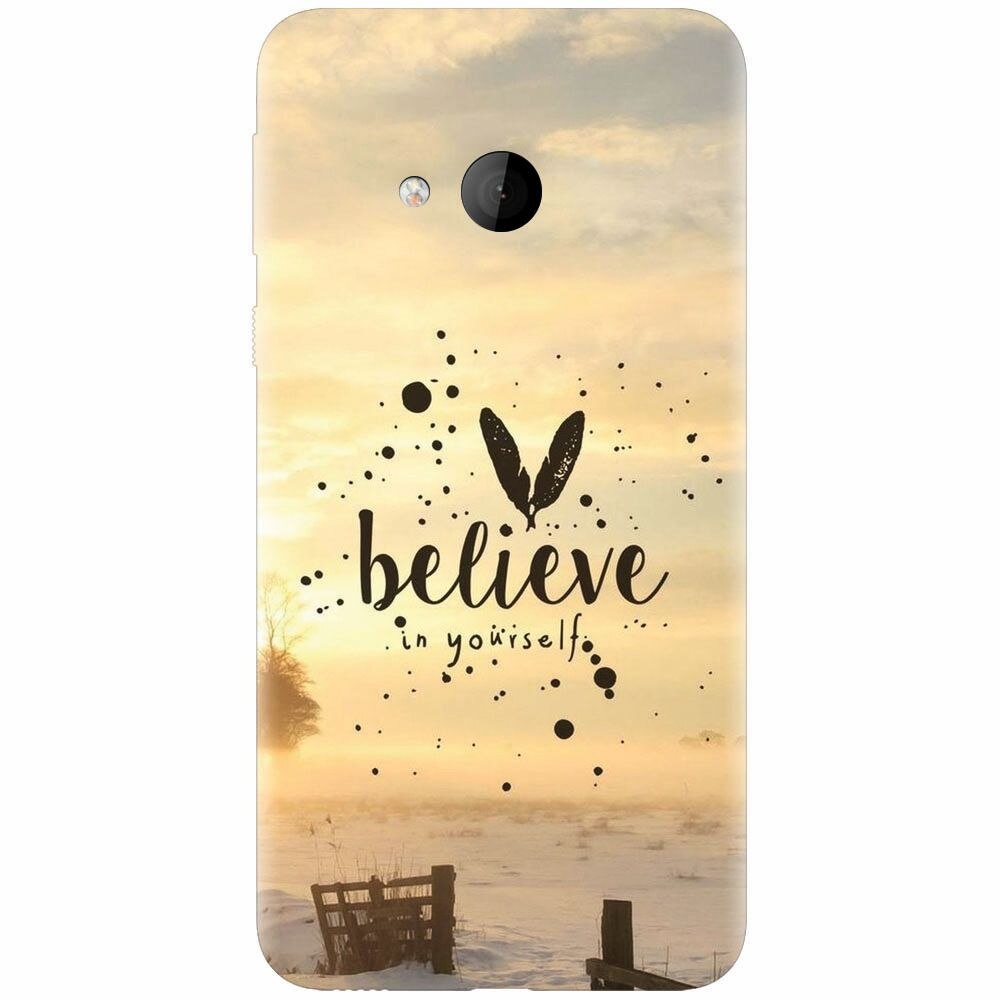 Husa silicon pentru Htc U play, Believe In Yourself