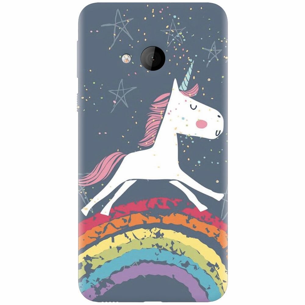 Husa silicon pentru Htc U play, Unicorn Rainbow