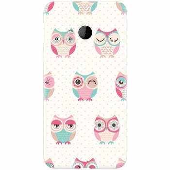 Husa silicon pentru Htc U play, Owl Pattern Husa silicon pentru Htc U play, Owl Pattern