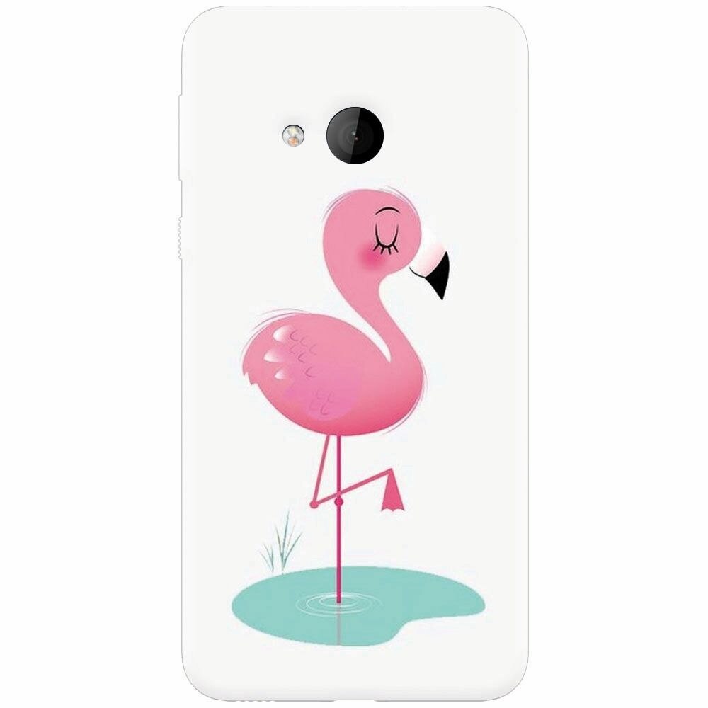 Husa silicon pentru Htc U play, Flamingo Pink