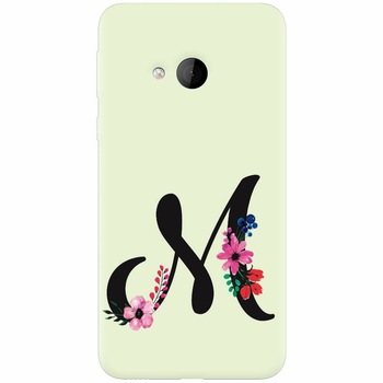 Husa silicon pentru Htc U play, Litera M Husa silicon pentru Htc U play, Litera M