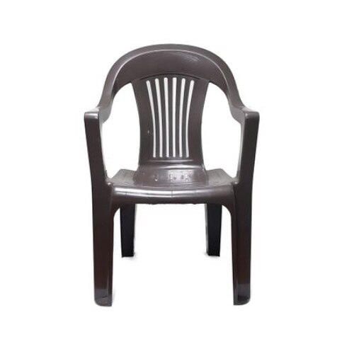 Scaun ART pentru gradina, Sole, plastic,culoare capucino,prevazut cu spatar si brate laterale ,rezistent la umiditate, usor de intretinut