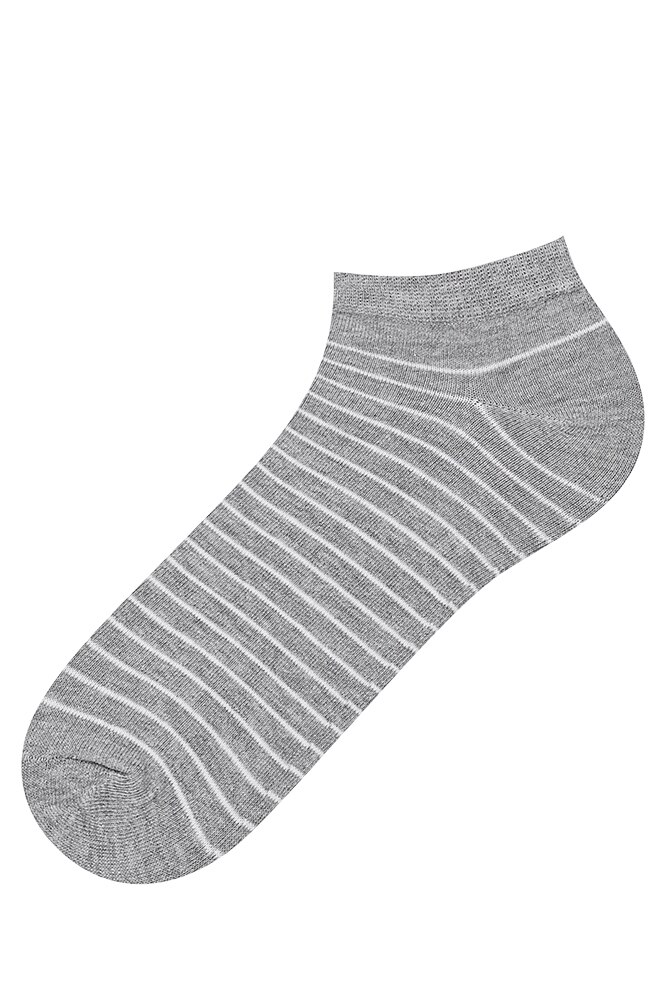 Sosete barbati Soxo, scurte, model dungi, Gri/Alb, 40-45 EU