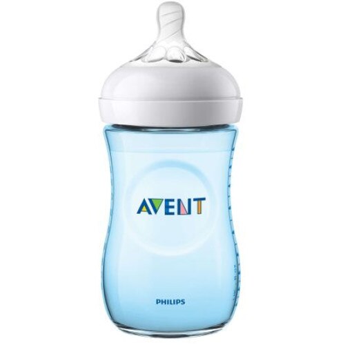 Biberon Bleu Philips-Avent SCF035/17, cu tetina debit lent, 260 ml