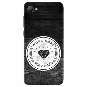 Husa silicon pentru Htc Desire 12, Work Hard Play Hard Husa silicon pentru Htc Desire 12, Work Hard Play Hard
